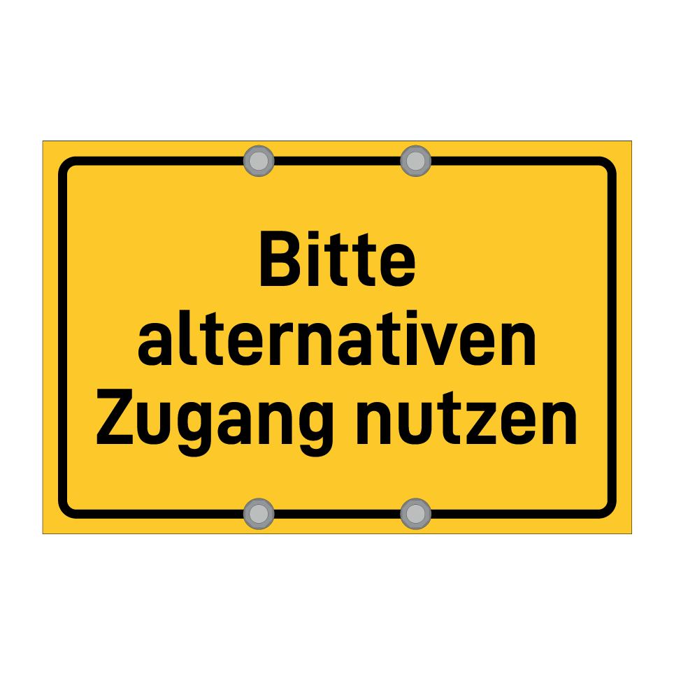 Bitte alternativen Zugang nutzen