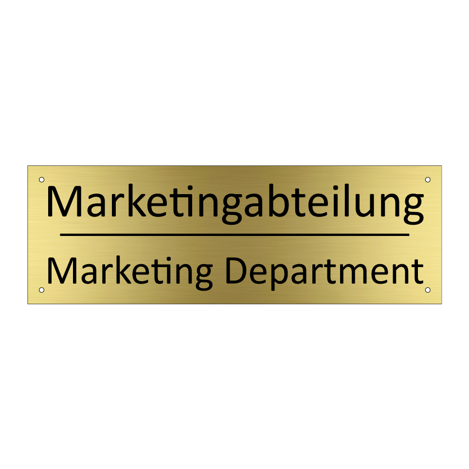 Marketingabteilung - Marketing Department