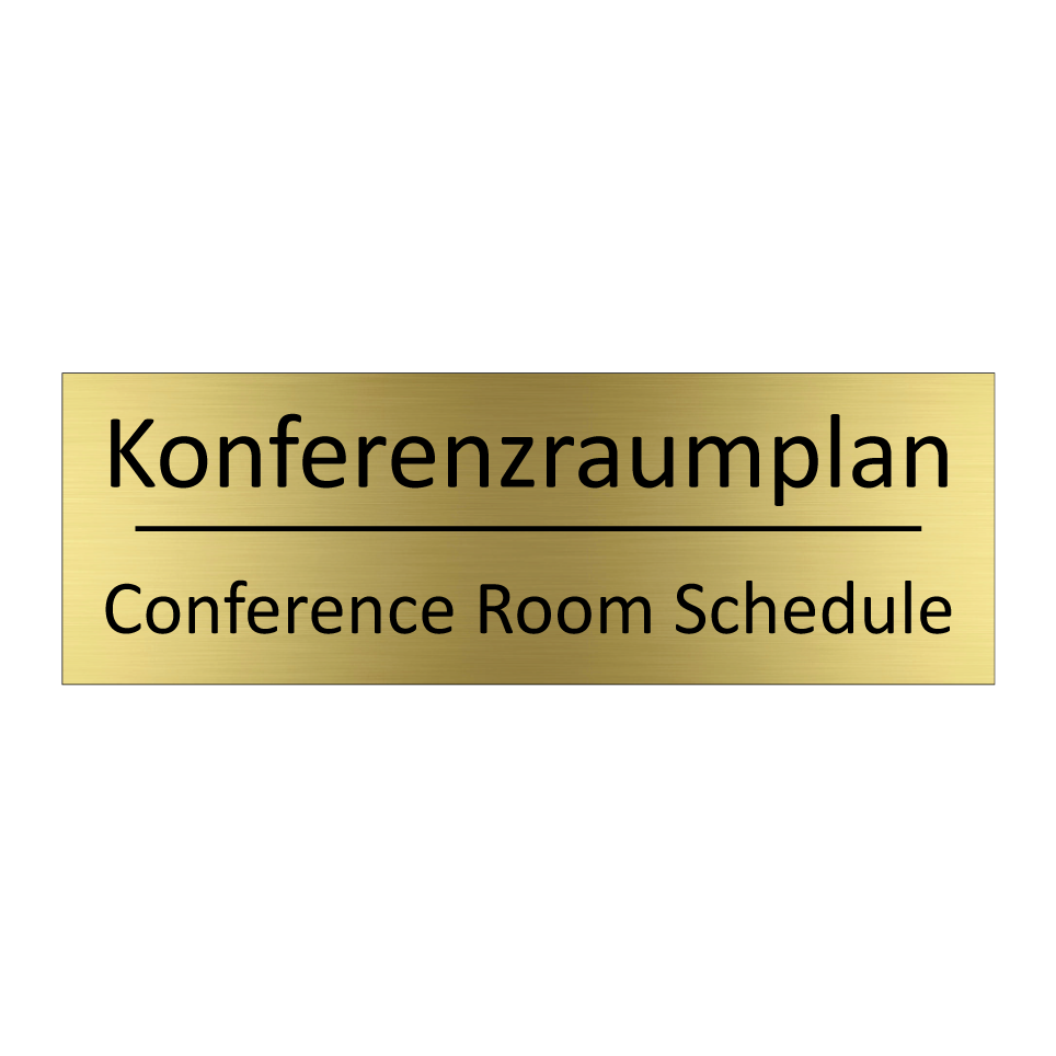 Konferenzraumplan - Conference Room Schedule