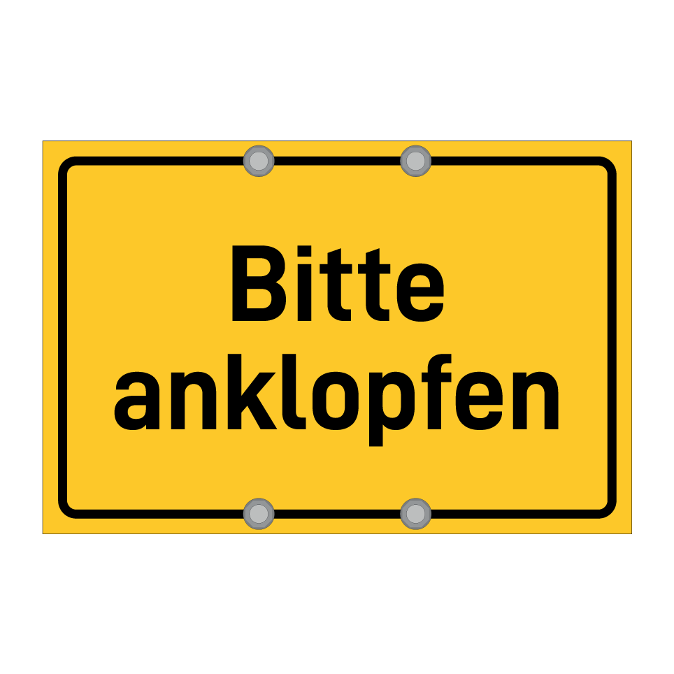 Bitte anklopfen