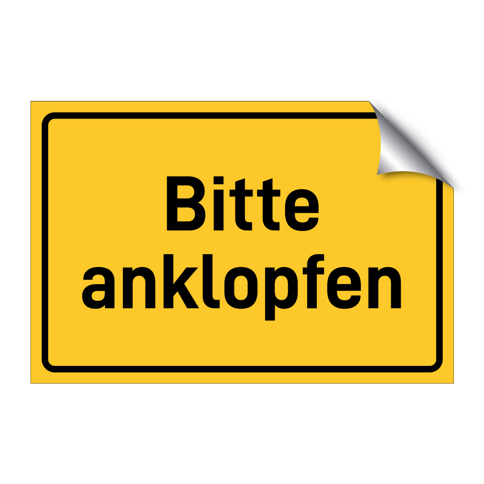 Bitte anklopfen