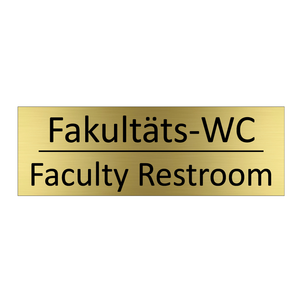 Fakultäts-WC - Faculty Restroom