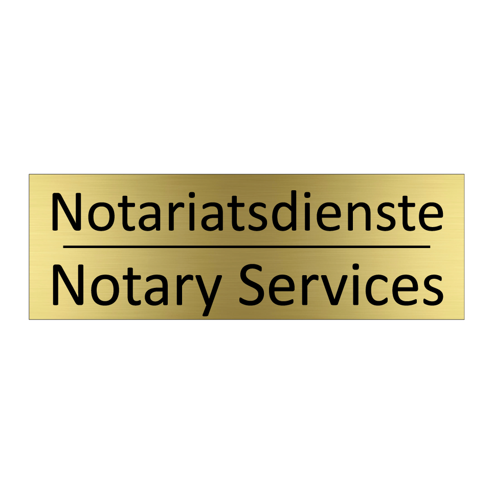 Notariatsdienste - Notary Services