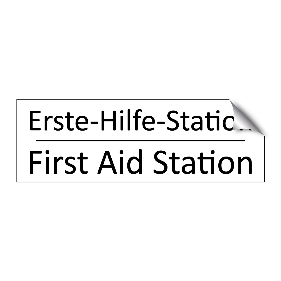 Erste-Hilfe-Station - First Aid Station