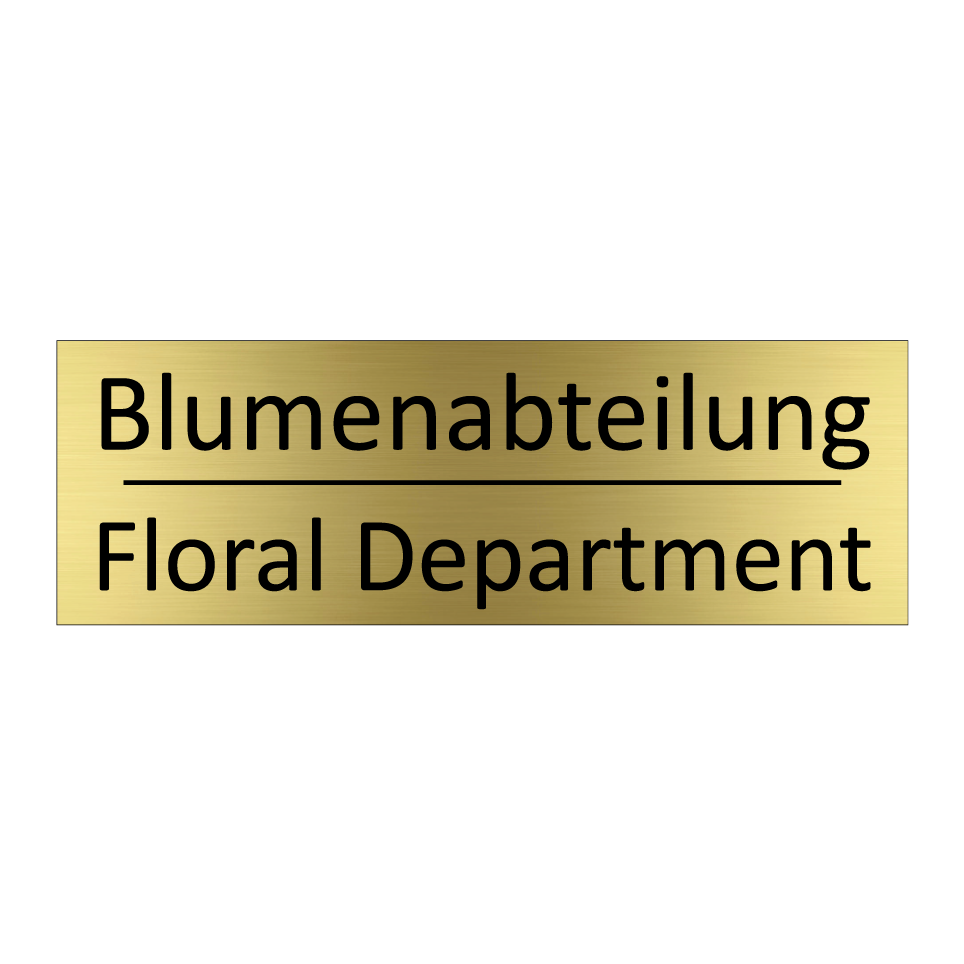 Blumenabteilung - Floral Department