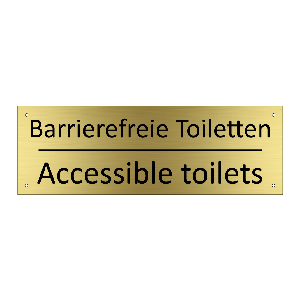 Barrierefreie Toiletten - Accessible toilets