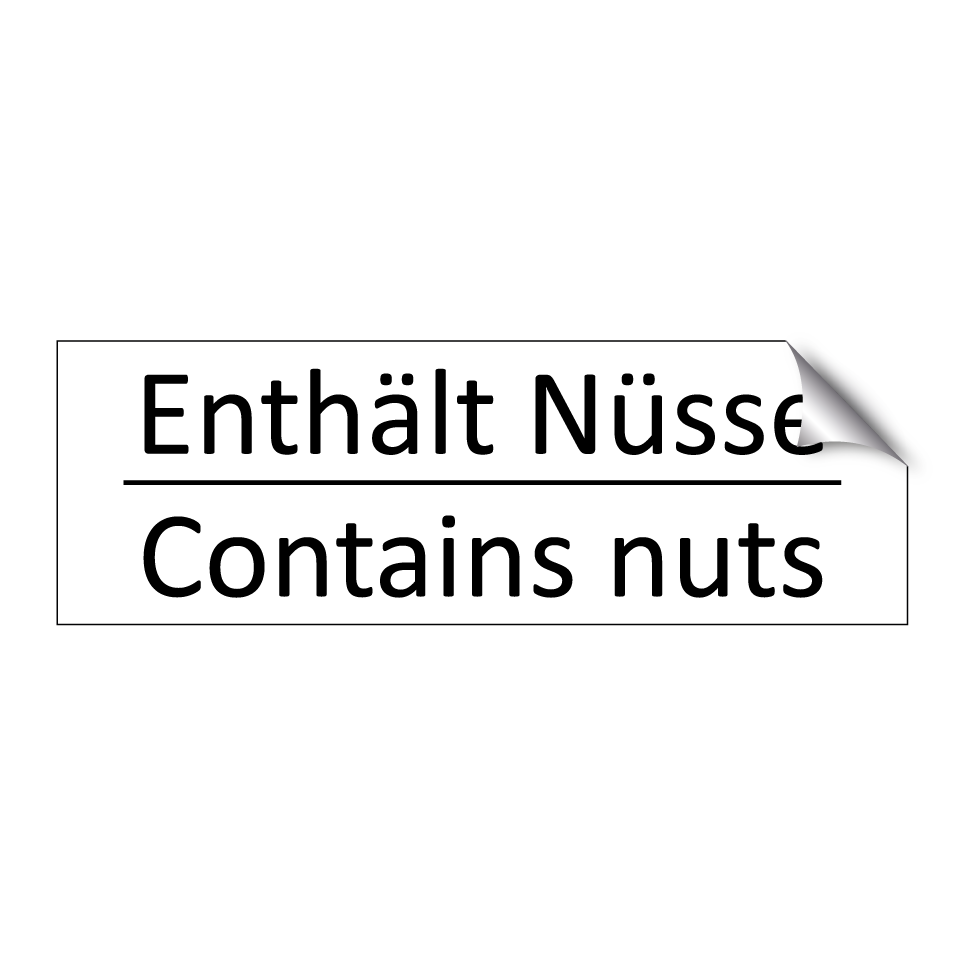 Enthält Nüsse - Contains nuts