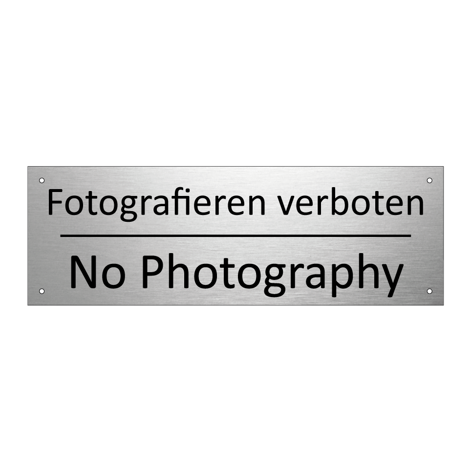 Fotografieren verboten - No Photography