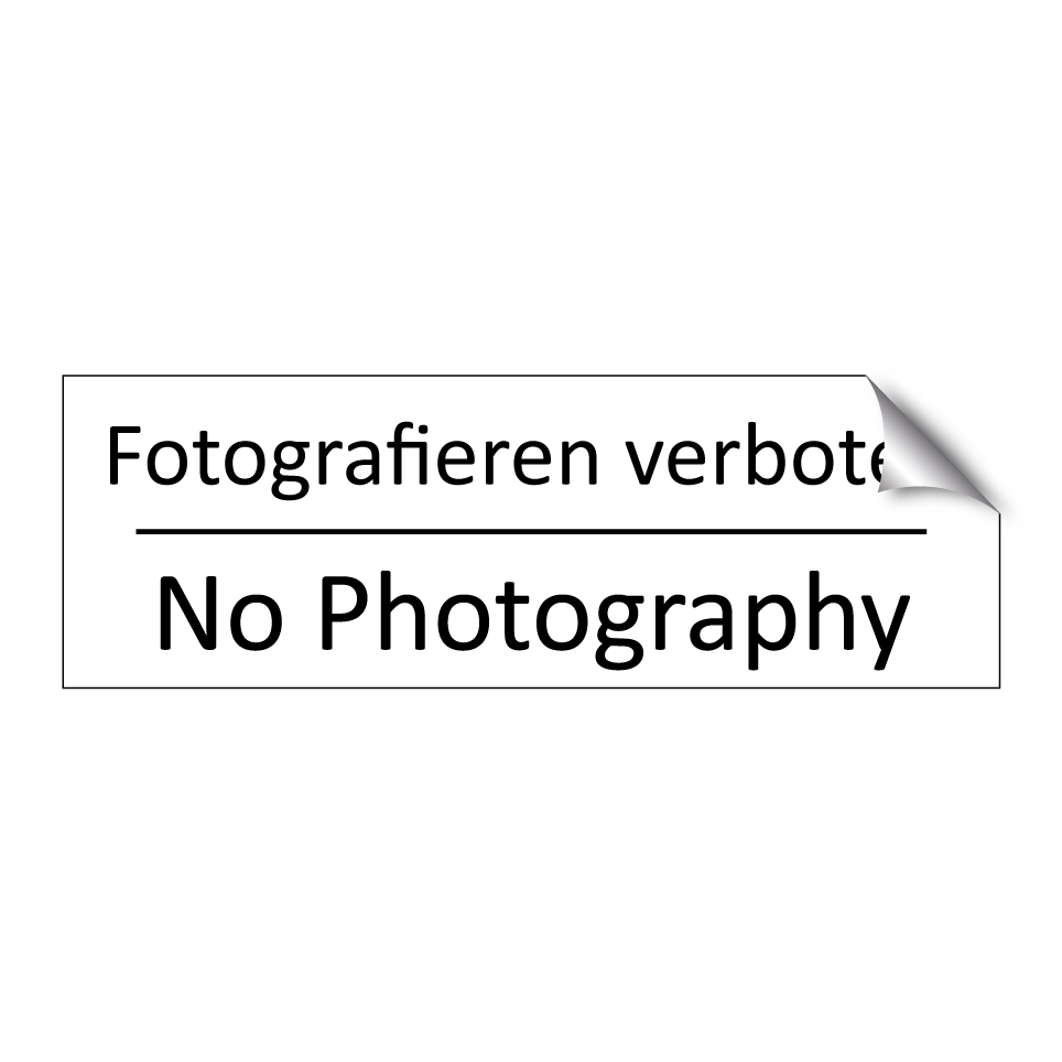 Fotografieren verboten - No Photography