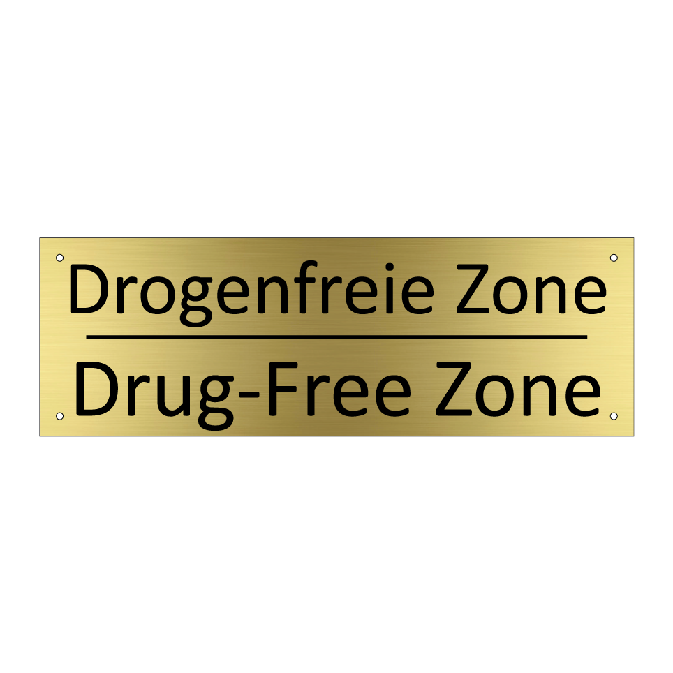 Drogenfreie Zone - Drug-Free Zone