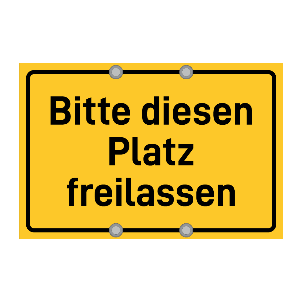 Bitte diesen Platz freilassen