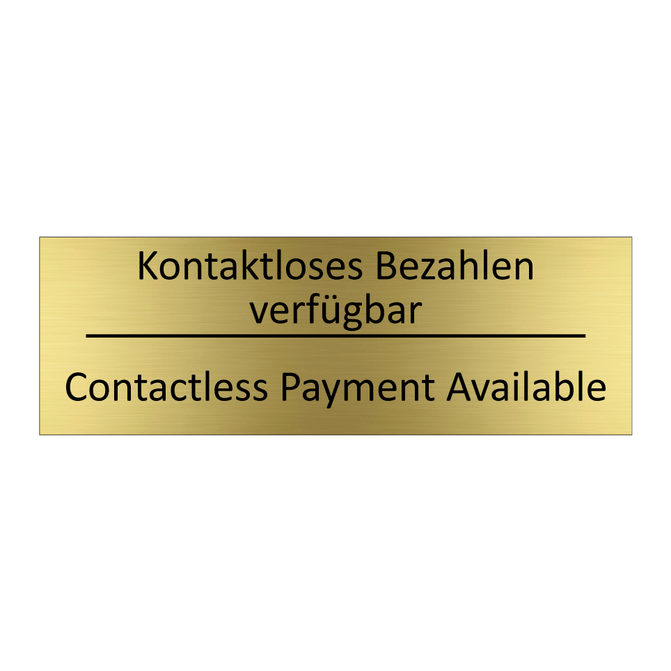 Kontaktloses Bezahlen verfügbar /.../ - Contactless Payment Available