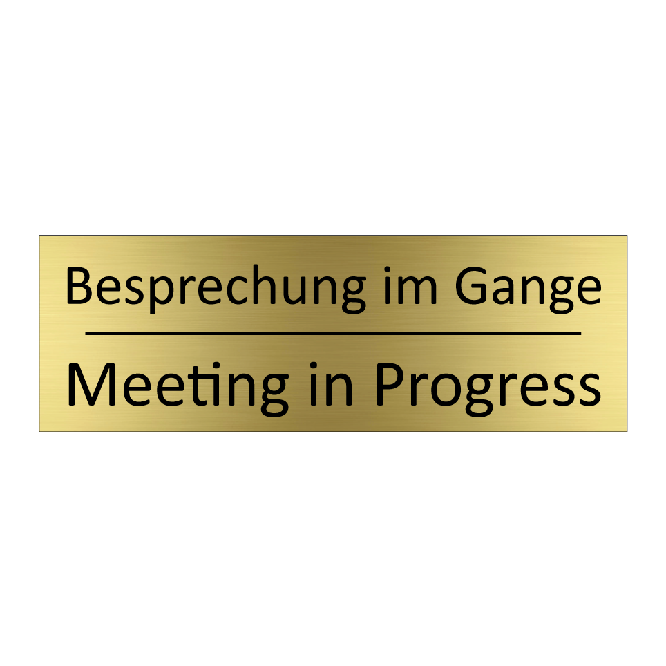 Besprechung im Gange - Meeting in Progress
