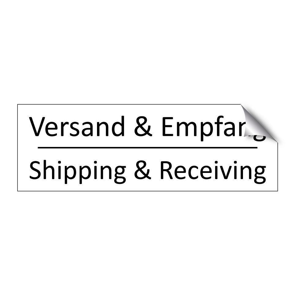 Versand & Empfang - Shipping & Receiving