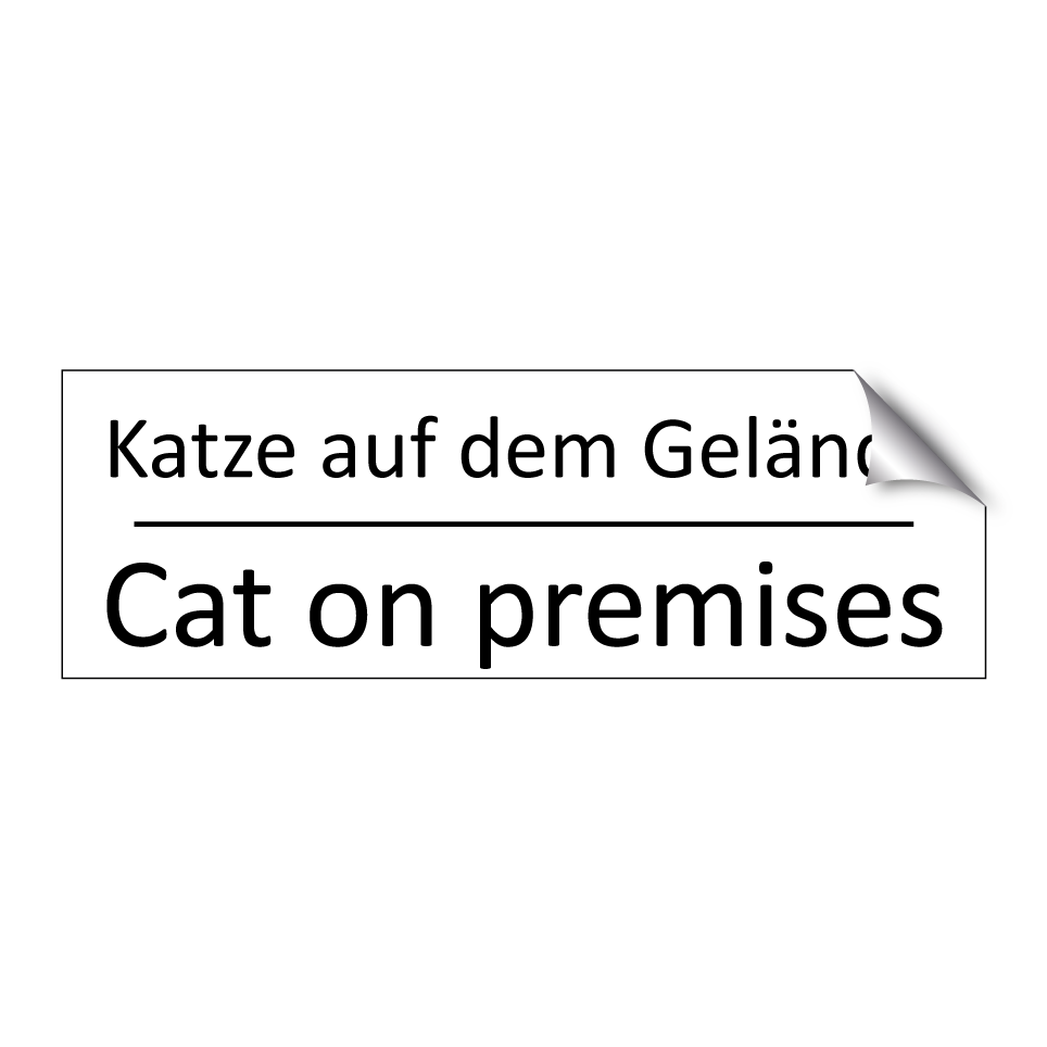 Katze auf dem Gelände - Cat on premises