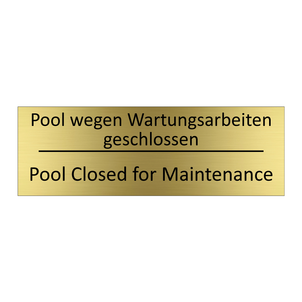 Pool wegen Wartungsarbeiten geschlossen /.../ - Pool Closed for Maintenance