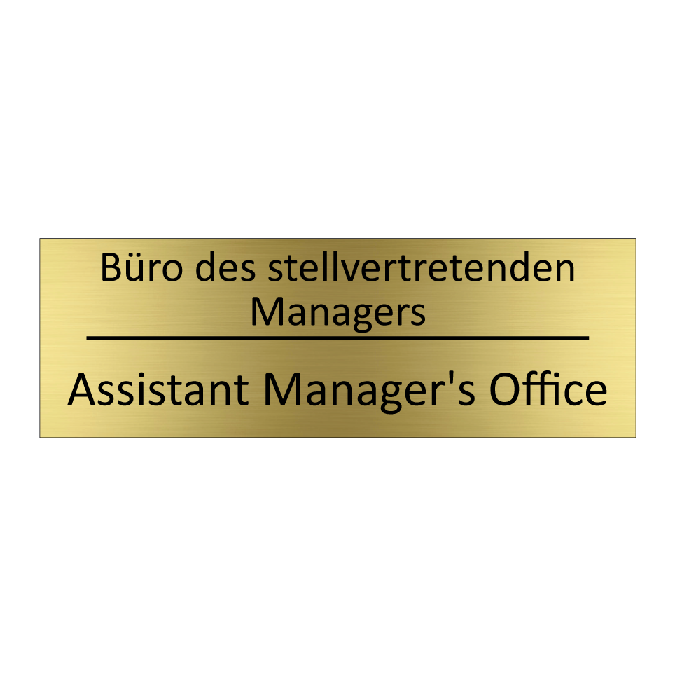Büro des stellvertretenden Managers /.../ - Assistant Manager's Office