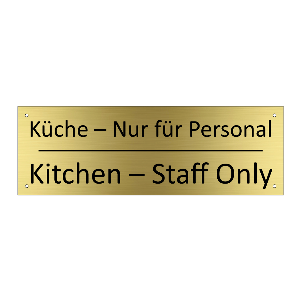 Küche – Nur für Personal - Kitchen – Staff Only