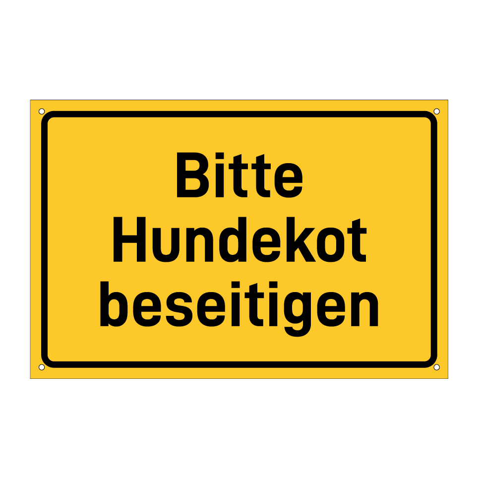 Bitte Hundekot beseitigen