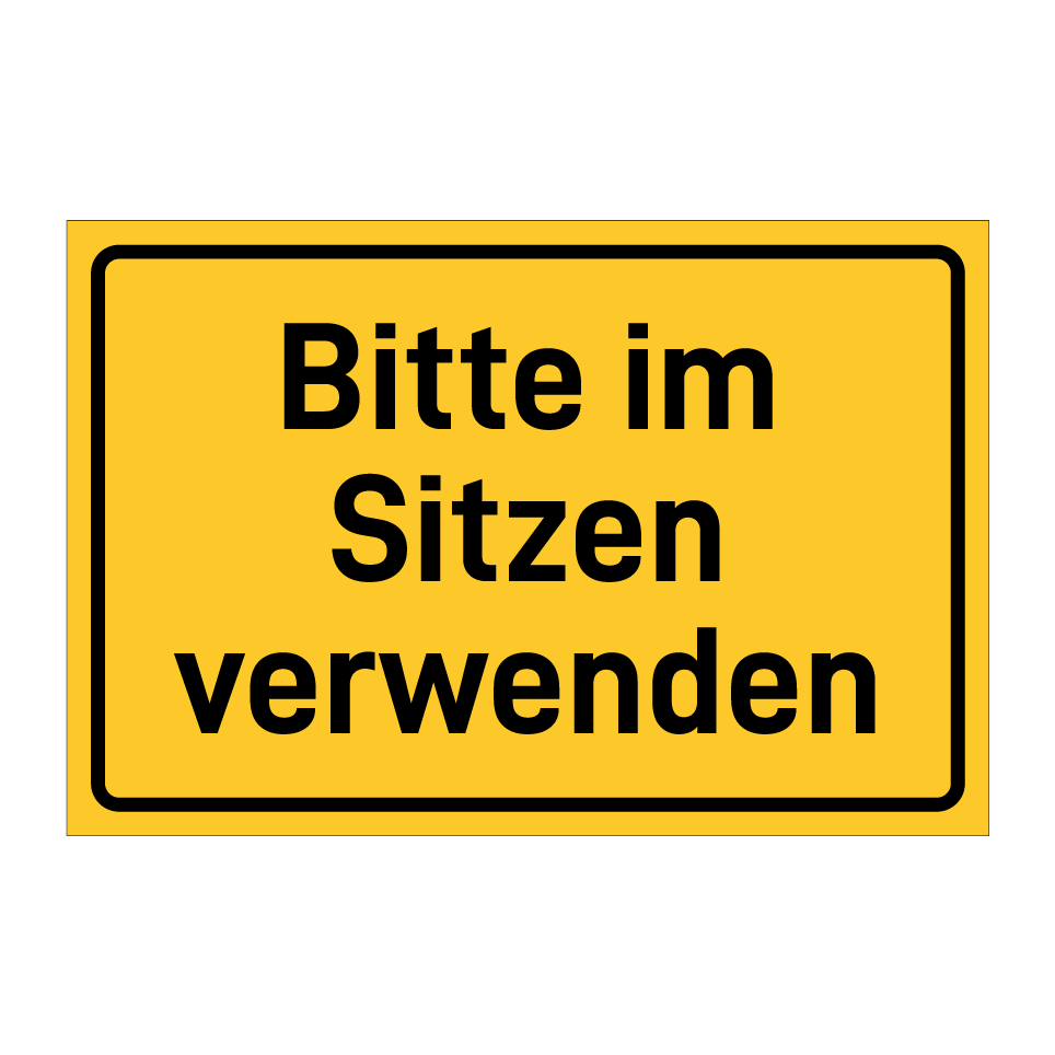 Bitte im Sitzen verwenden