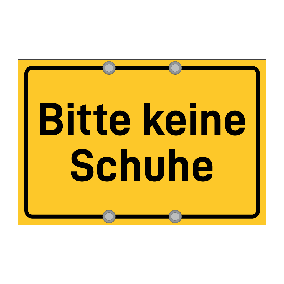Bitte keine Schuhe