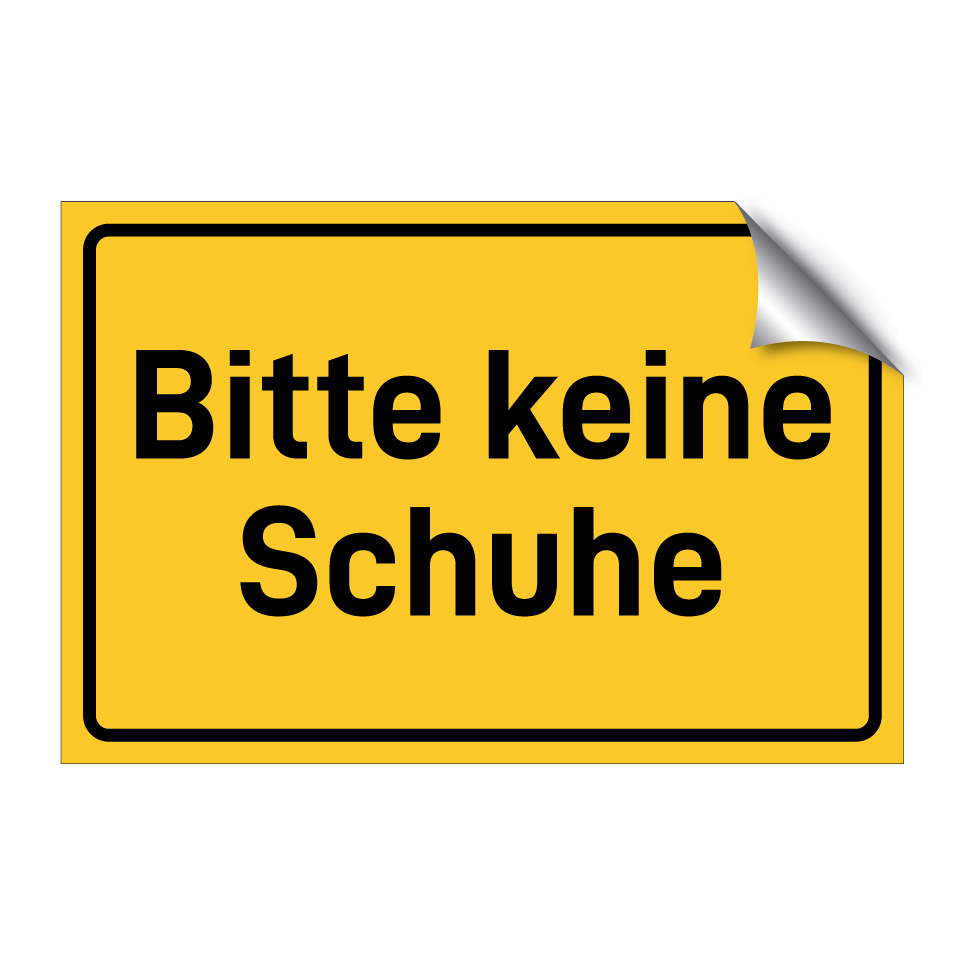 Bitte keine Schuhe