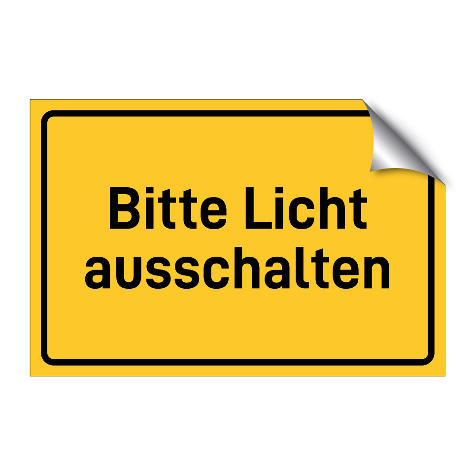Bitte Licht ausschalten