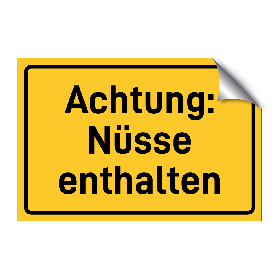 Achtung: Nüsse enthalten