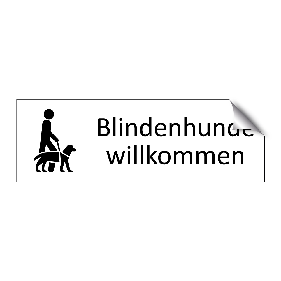Blindenhunde willkommen