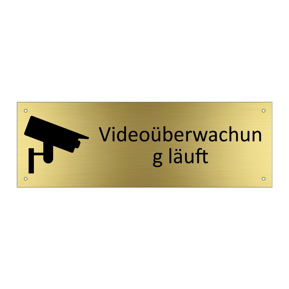 Videoüberwachung läuft