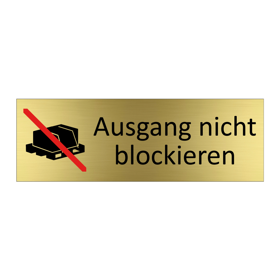 Ausgang nicht blockieren