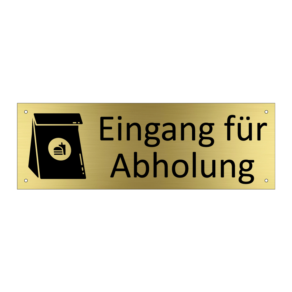 Eingang für Abholung