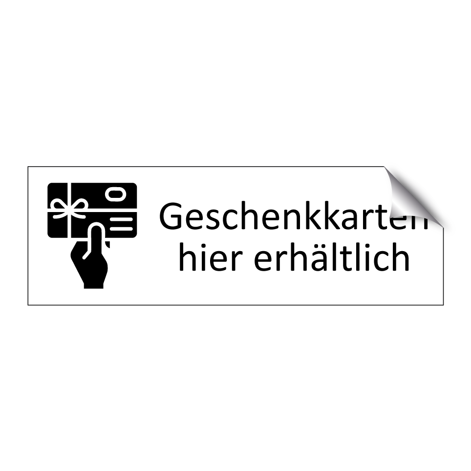 Geschenkkarten hier erhältlich