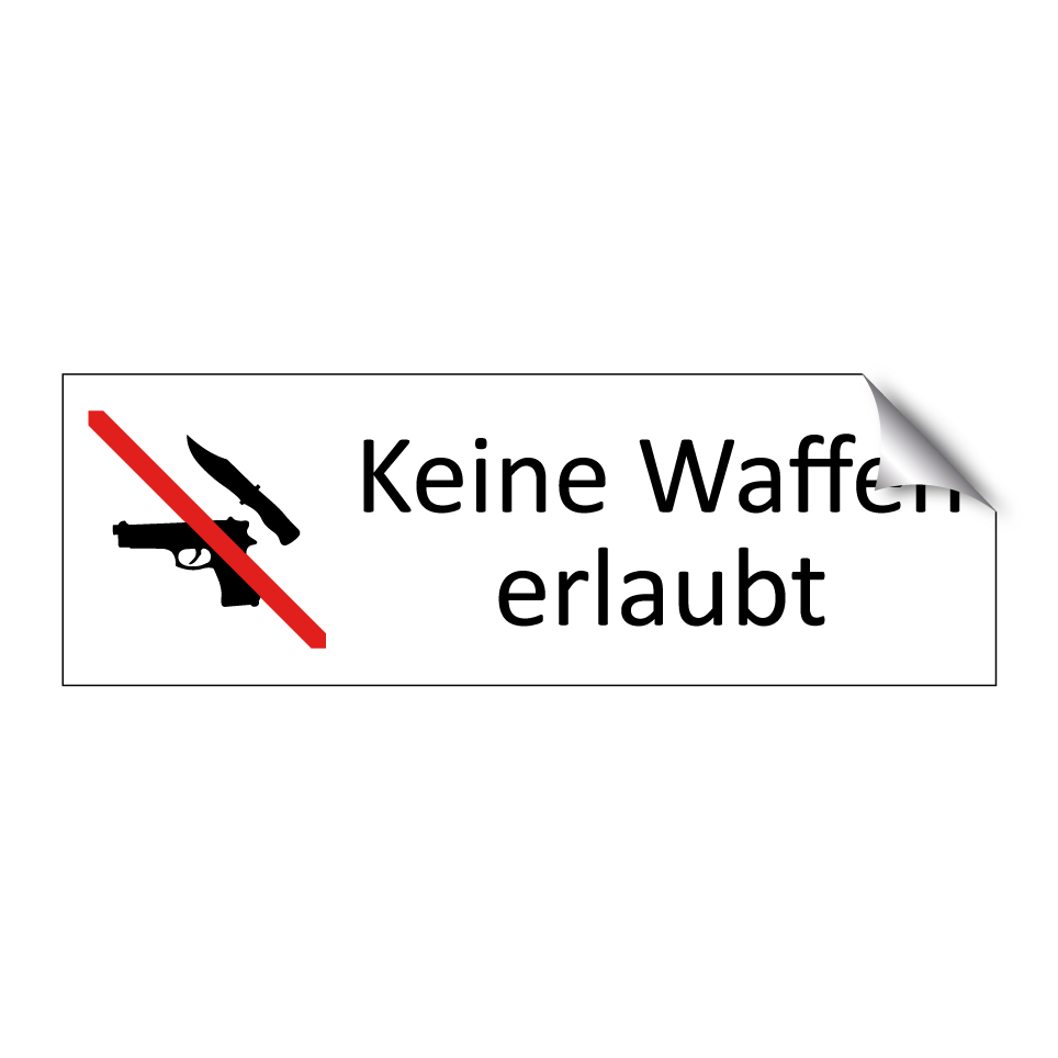 Keine Waffen erlaubt