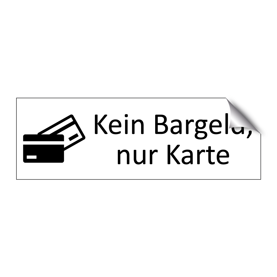 Kein Bargeld, nur Karte