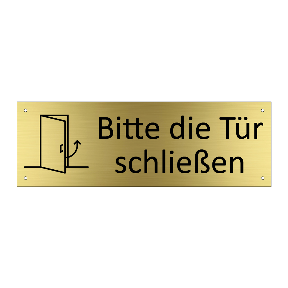 Bitte die Tür schließen