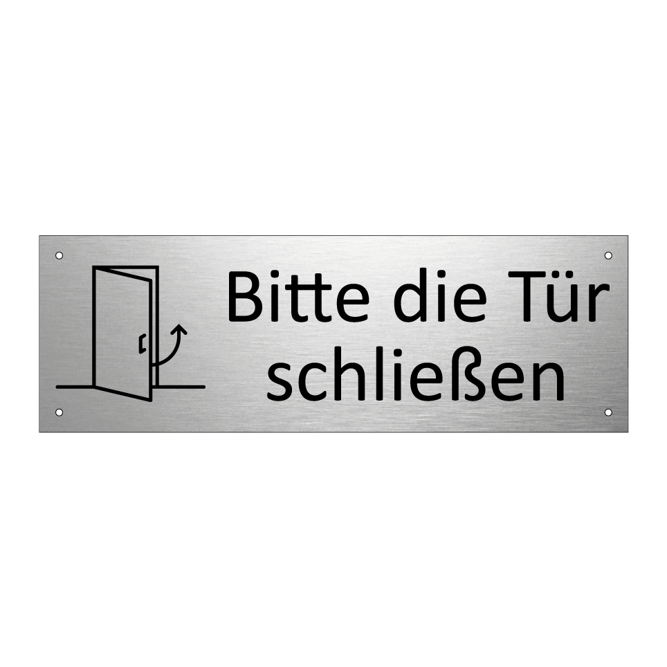 Bitte die Tür schließen