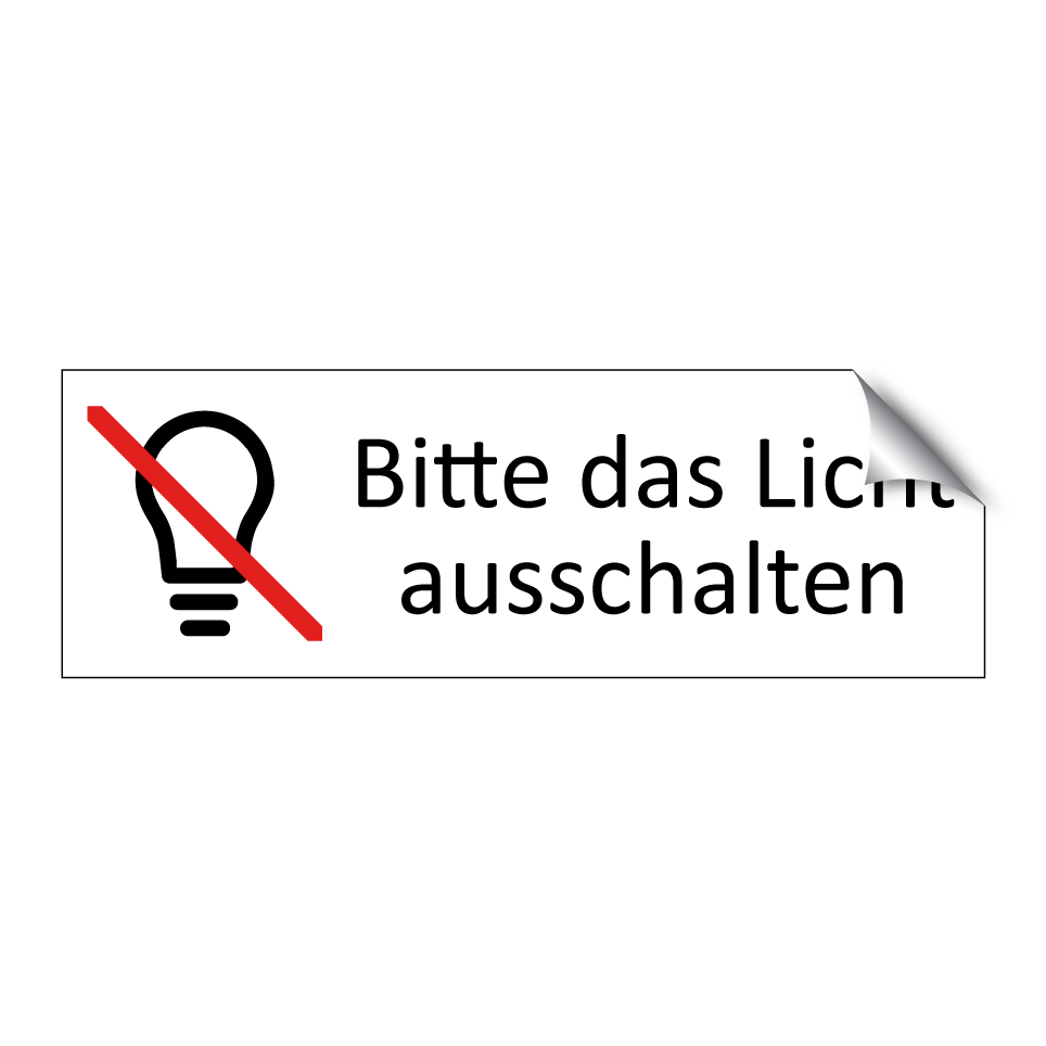 Bitte das Licht ausschalten