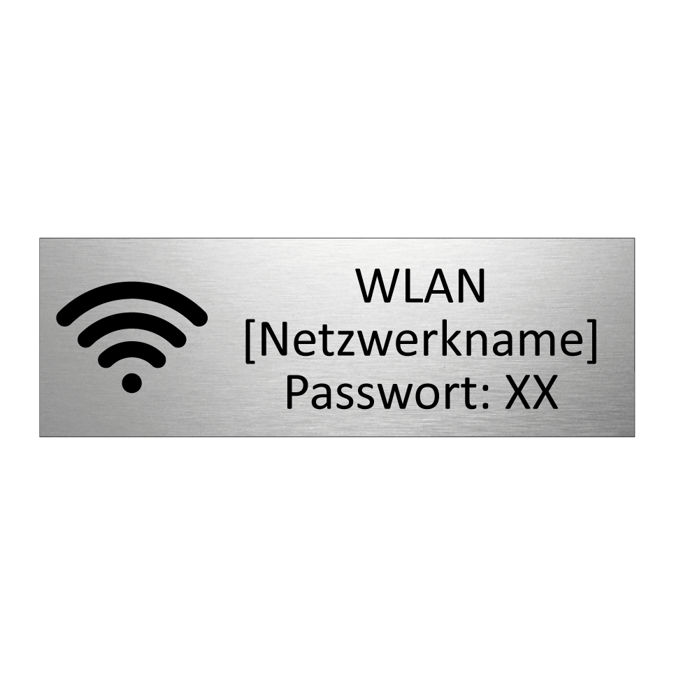 WLAN [Netzwerkname] Passwort: XX