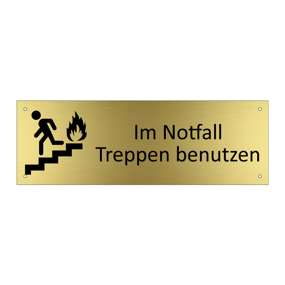 Im Notfall Treppen benutzen