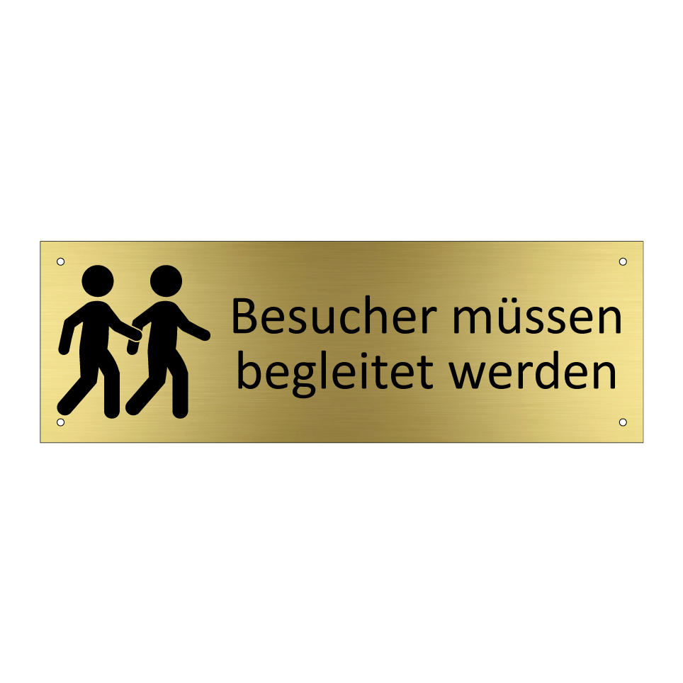 Besucher müssen begleitet werden