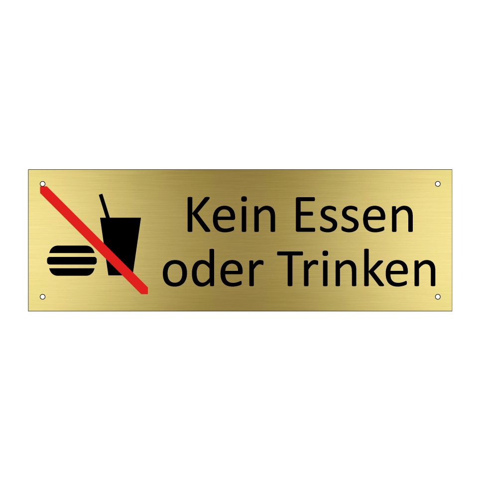 Kein Essen oder Trinken