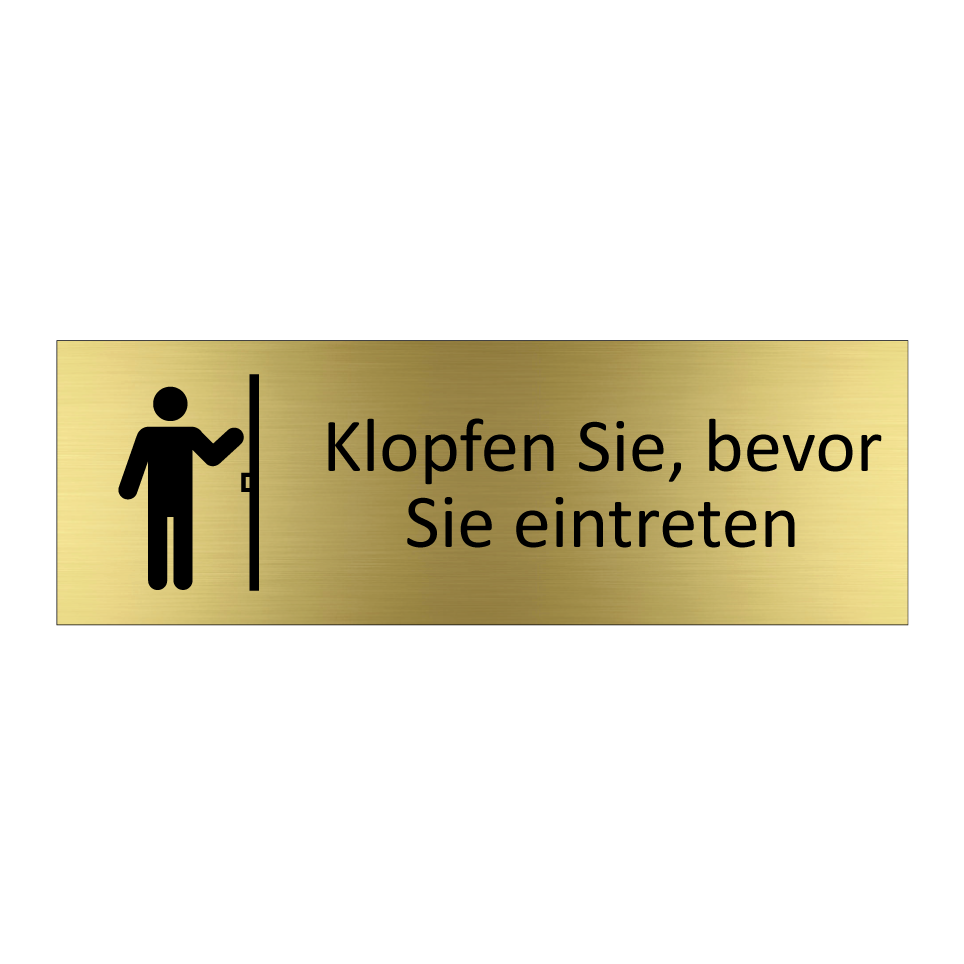 Klopfen Sie, bevor Sie eintreten