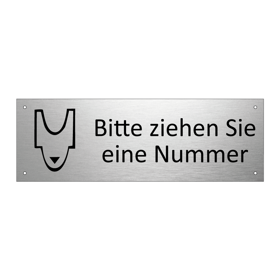 Bitte ziehen Sie eine Nummer