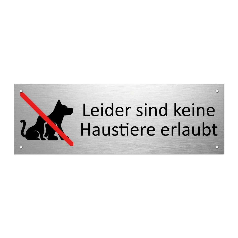 Leider sind keine Haustiere erlaubt