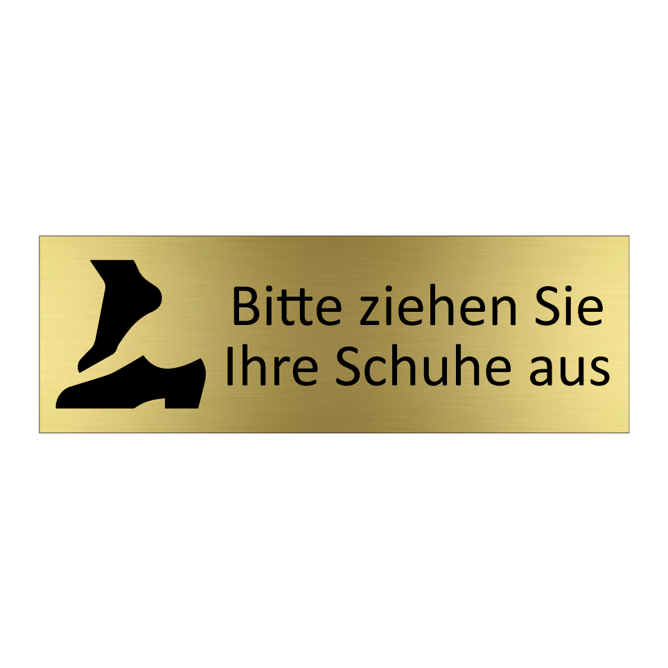 Bitte ziehen Sie Ihre Schuhe aus