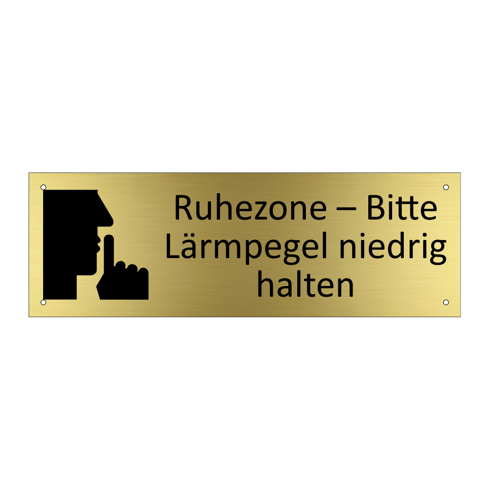 Ruhezone – Bitte Lärmpegel niedrig halten
