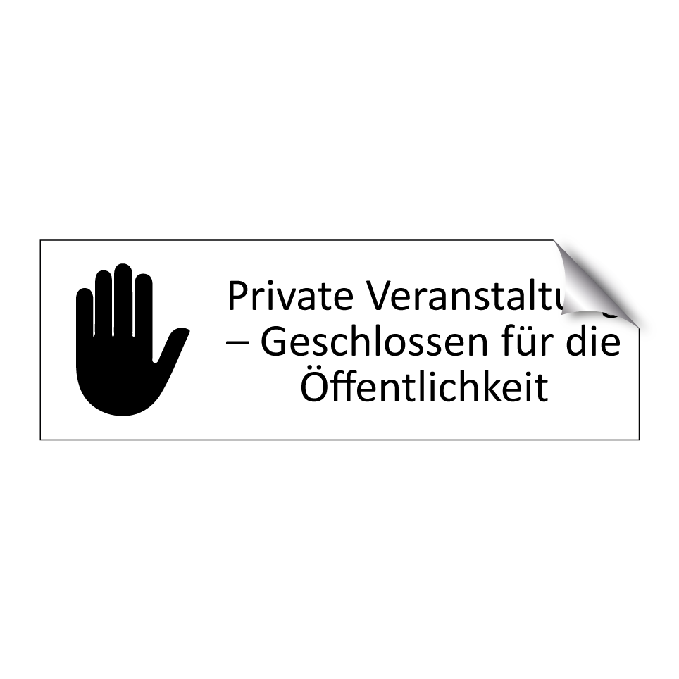 Private Veranstaltung – Geschlossen für die Öffentlichkeit