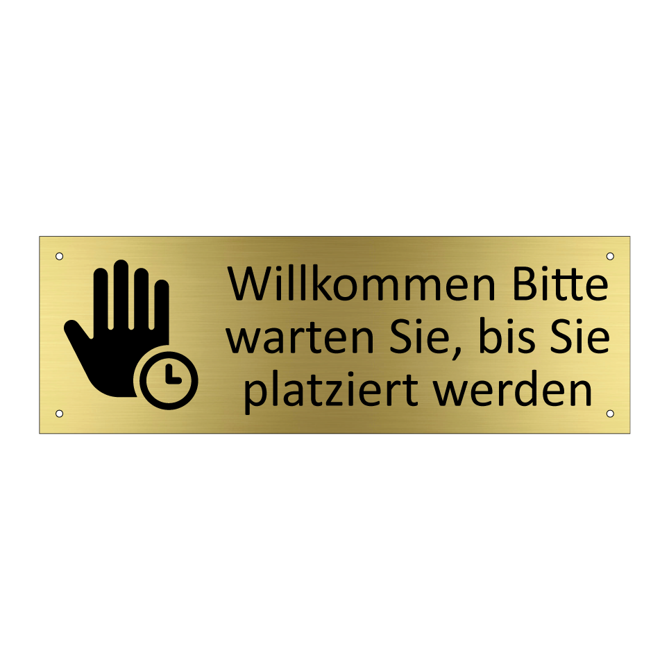Willkommen Bitte warten Sie, bis Sie platziert werden