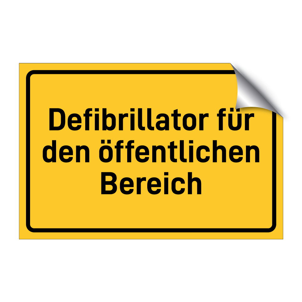 Defibrillator für den öffentlichen Bereich